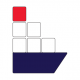 ship with containers icon